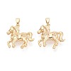 Brass Pendants KK-T081-13G-1