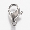 Polished 316 Surgical Stainless Steel Lobster Claw Clasps STAS-Z013-09P-1