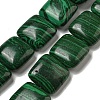 Synthetic Malachite Beads Strands G-B071-A01-01-1