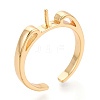 Brass Cup Peg Ring Settings LS-KK-N274-36G-1