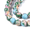 Assembled Synthetic Turquoise and Trochus Shell Beads Strands G-N369-02B-03-3