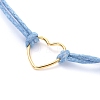 Adjustable Waxed Cotton Cord Bracelets BJEW-JB05064-04-3