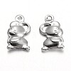 Tarnish Resistant Stainless Steel Charms STAS-M225-04-2