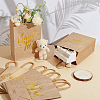 40Pcs 4 Styles Gold Stamp Thank You Printed Paper Gift Tote Bags ABAG-GO0001-12-4