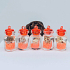 Luminous Glow in the Dark Glass Wishing Bottle Pendants FIND-PW0017-22C-1