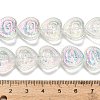 Electroplate Baking Paint Glass Beads Strands EGLA-K061-13A-AB06-4