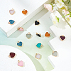 SUNNYCLUE 16Pcs 8 Colors Electroplate Druzy Resin Pendants RESI-SC0001-57LG-3