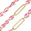 304 Stainless Steel Enamel Figaro Chains CHS-U003-02G-10-1