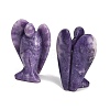 Natural Lepidolite Carved Angel Figurines G-O200-03J-08-2