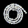 Electroplate Glass Beads Strands EGLA-B007-01A-AB01-2