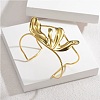 304 Stainless Steel Cuff Bangles for Women BJEW-M082-07G-1
