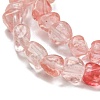 Cherry Quartz Glass Bead Strands G-F465-55-4