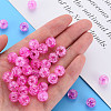 Transparent Crackle Acrylic Beads MACR-S373-66C-N20-6