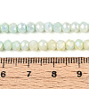Anti-Tarnish Electroplate Rondelle Glass Beads Strands EGLA-T021-4mm-17-05-4