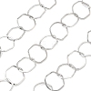 Rack Plating Brass Hexagon Link Chains CHC-N009-03P-1