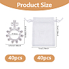 40Pcs Cross Zinc Alloy Findings FIND-DC0008-37-2