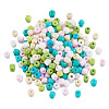 Opaque Glass Round Seed Beads GLAA-TAC0025-07B-03-8