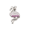 Brass Cubic Zirconia Pendants KK-B187-12P-1