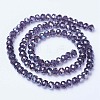 Electroplate Glass Beads Strands EGLA-A044-T8mm-B15-2