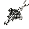 201 Stainless Steel Pendant Necklaces LS-NJEW-H030-03P-1