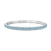 925 Sterling Silver Micro Pave Cubic Zirconia Stretch Bracelets for Women STER-D307-01P-06-1
