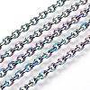 Ion Plating(IP) 304 Stainless Steel Cable Chain Necklaces NJEW-P251-01B-2