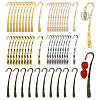 50Pcs 5 Colors Alloy Bookmarks Findings FIND-GL0002-29-1