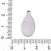 304 Stainless Steel Pendant Cabochon Settings STAS-D264-08E-P-3