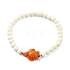 Synthetic Magnesite & Turquoise Beaded Stretch Bracelets BJEW-TA00436-2