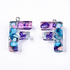 Transparent Epoxy Resin Pendants CRES-S364-001F-1