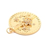 Eco-Friendly Brass Micro Pave Cubic Zirconia Pendants KK-K268-26G-4