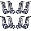 Computerized Embroidery Cloth Iron on/Sew on Patches PATC-WH20005-02D-1