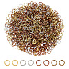1600Pcs 4 Colors  Iron Brass Open Jump Ring IFIN-ME0001-15-1