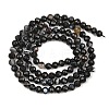 Natural Dyed & Heated Black Agate Beads Strands G-RM250101-C18-2