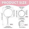 5Pcs 304 Stainless Steel Open Back Bezel Pendants STAS-TAD0001-01B-3