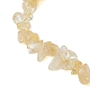 Natural Citrine Chip Beaded Bracelets BJEW-JB10780-3