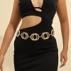Double Ring Alloy Link Chain Waist Belly Chains for Women FS-WG31063-02-2