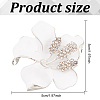 FIBLOOM 2Pcs 2 Colors Crystal Rhinestone Flower Brooch Pin JEWB-FI0001-02-2