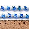 Handmade Evil Eye Lampwork Beads Strands LAMP-S069-01A-05-2