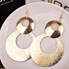 Flat Round Alloy Dangle Earrings FS-WG78CBA-01-1