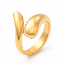 Ion Plating(IP) 304 Stainless Steel Finger Rings for Women Men RJEW-C049-36A-G