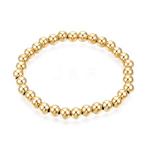 201 Stainless Steel Round Beaded Stretch Bracelet for Men Women BJEW-N017-163B-02