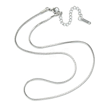 Ion Plating(IP) 304 Stainless Steel Snake Chain Necklace for Men Women NJEW-YW0001-10