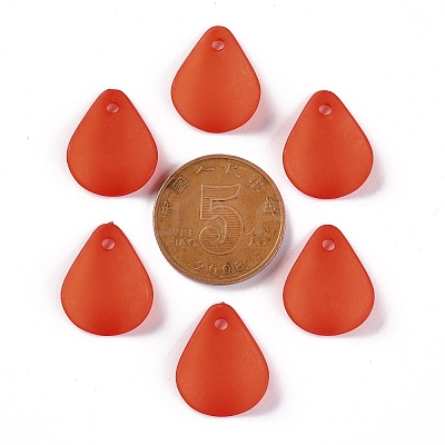 Transparent Frosted Acrylic Pendants MACR-S371-09A-726-1