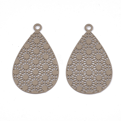 430 Stainless Steel Filigree Pendants LS-X-STAS-S108-25B-07-1