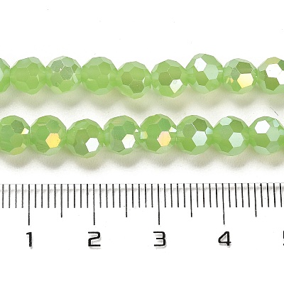 Imitation Jade Glass Beads Stands EGLA-A035-J6mm-B01-1