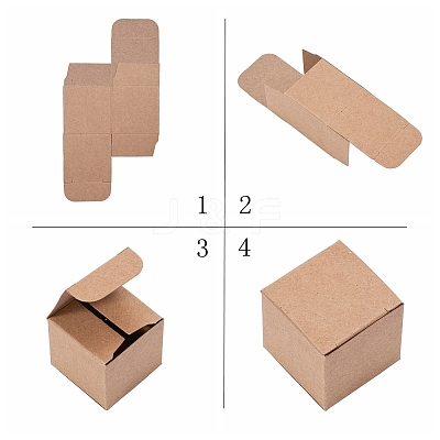 Kraft Paper Box CON-WH0029-01-1