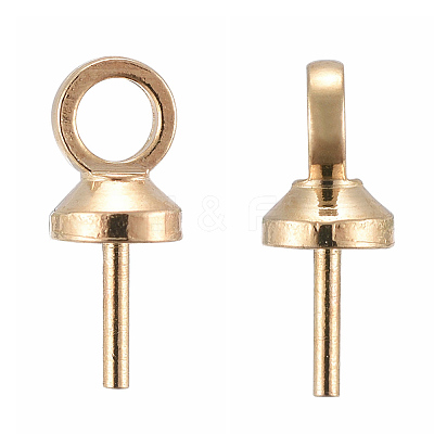 Brass Peg Bails Pendants KK-G322-02KCG-1