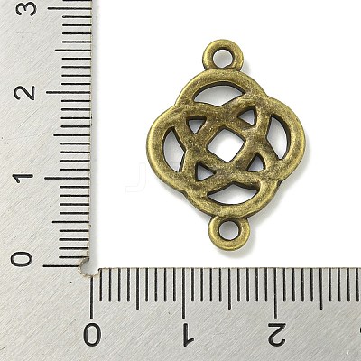 Tibetan Style Alloy Connector Charms TIBE-I026-6023AB-1