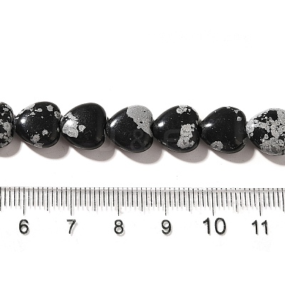 Natural Snowflake Obsidian Beads Strands G-R190-10mm-51-1